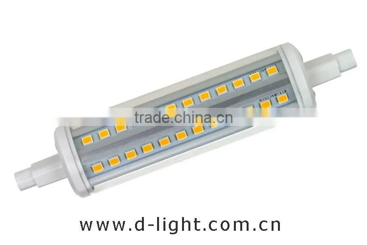led r7s replacing linear tungsten halogen lamp J118 R7S without cover 85-265V 10w R7S smd led