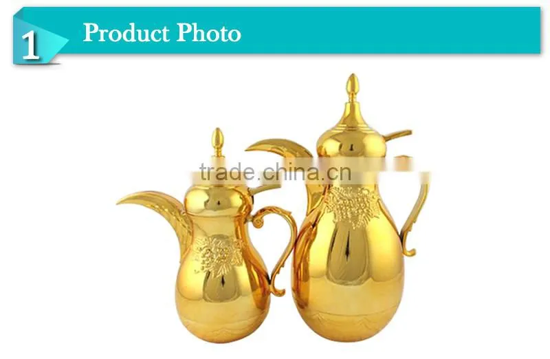 High quality brass double wall glass refill vacuum drinking bottle(JGCT)