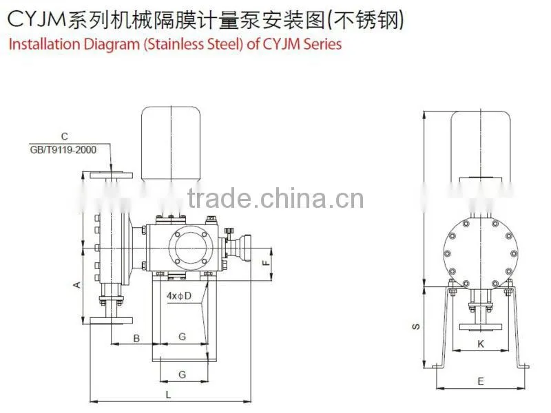 Accurate Mechanical Diaphragm Small Metering Pumps