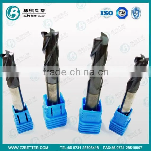 45HRC tungsten carbide end milling cutters GM series