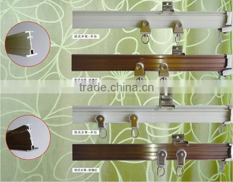 China alibaba factory manufacturer rail curtain sliding curtain track aluminium profile