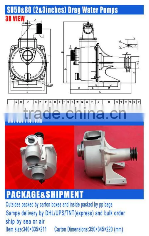 Self Priming Drag Pumps Distributor to sell all kinds of pump kits for farm irrigation