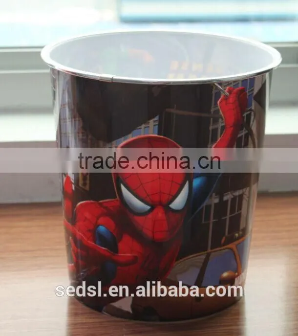 hot sale cartoon Home use plastic rubbish bin