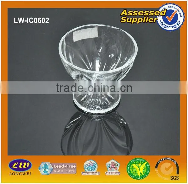 hot sale glass ice cream cup