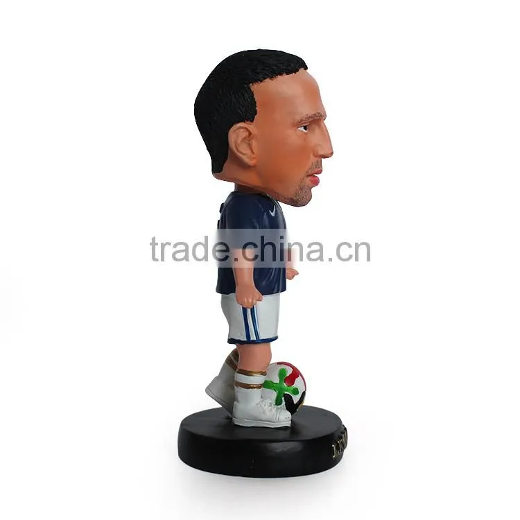 Resin Football Player Bobble Head