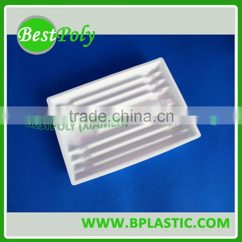 China customized blister PET clear plastic tray for electronics