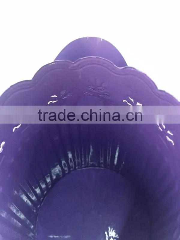 made in china cheap decorative in bulk small wholesale galvanized watering cans with vertical stripes