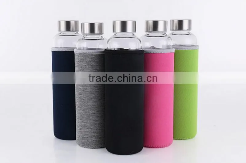 Insulated heat resistant borosilicate hot sport water bottle