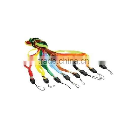 lanyard with mobile phone hanger,promotional polyester neck lanyard