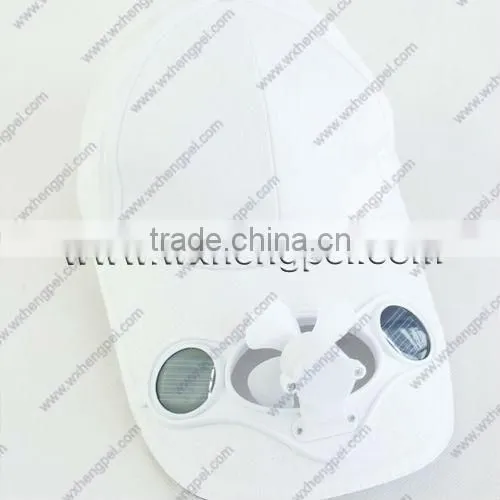 solar LED outdoor cap with fan