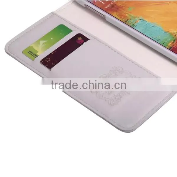 Flip PU leather wallet case, mobile phone case for Samsung Note3