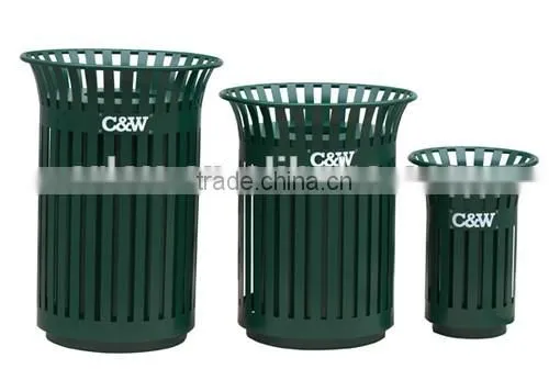 Arlau outdoor Metal Steel wastebasket street