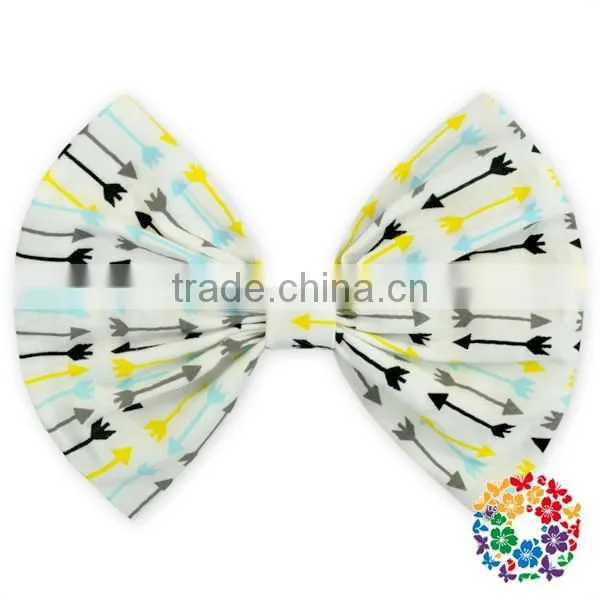 sweet little girls hair accessories orange grid hair bow for kids