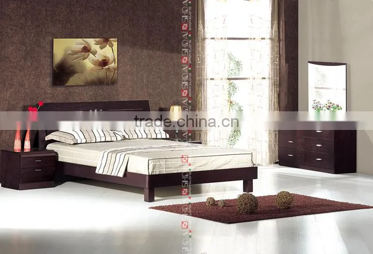 simple wooden double beds / wooden furniture double bed / wooden double bunk bed B62
