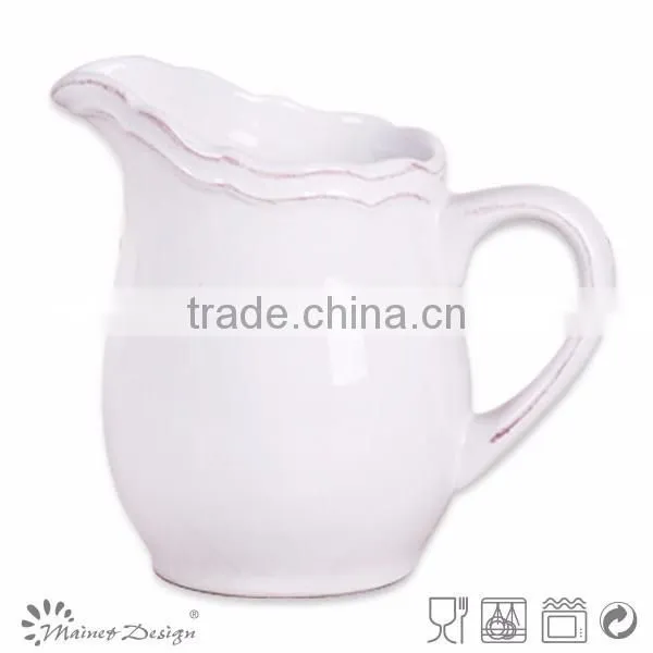 color glaze ceramic milk jug pitcher