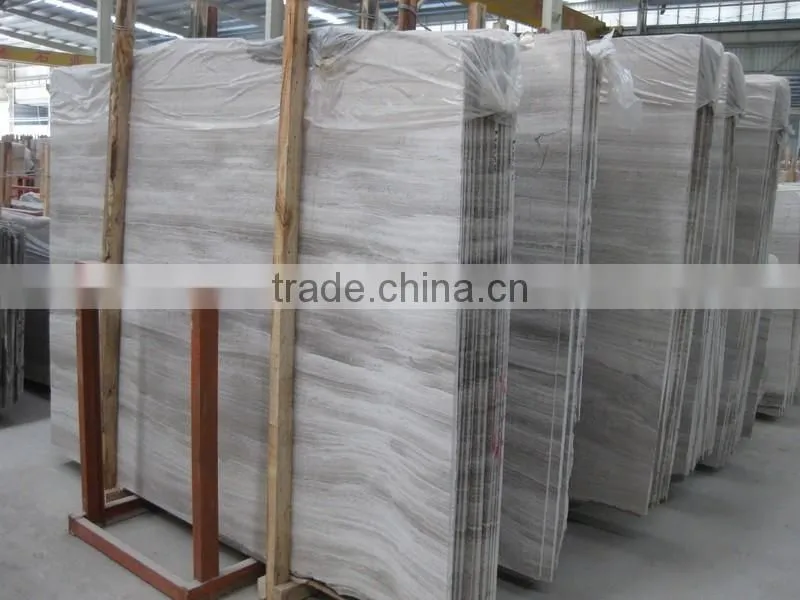 Cheap White Wooden vein marble,white wood vein marble tiles and slabs