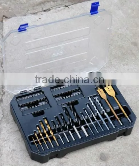 58PCS Drills & Bits Set(SCREWDRIVER BIT/HIGH SPEED DRILL BITS/BIT HOLDER)
