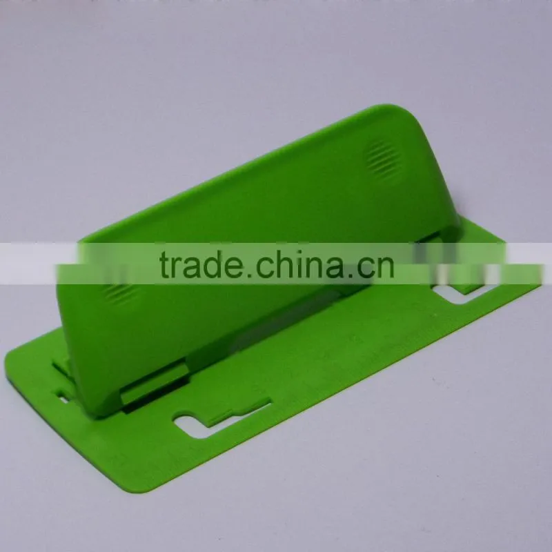 Office cheap colorful portable plastic hole punch flat