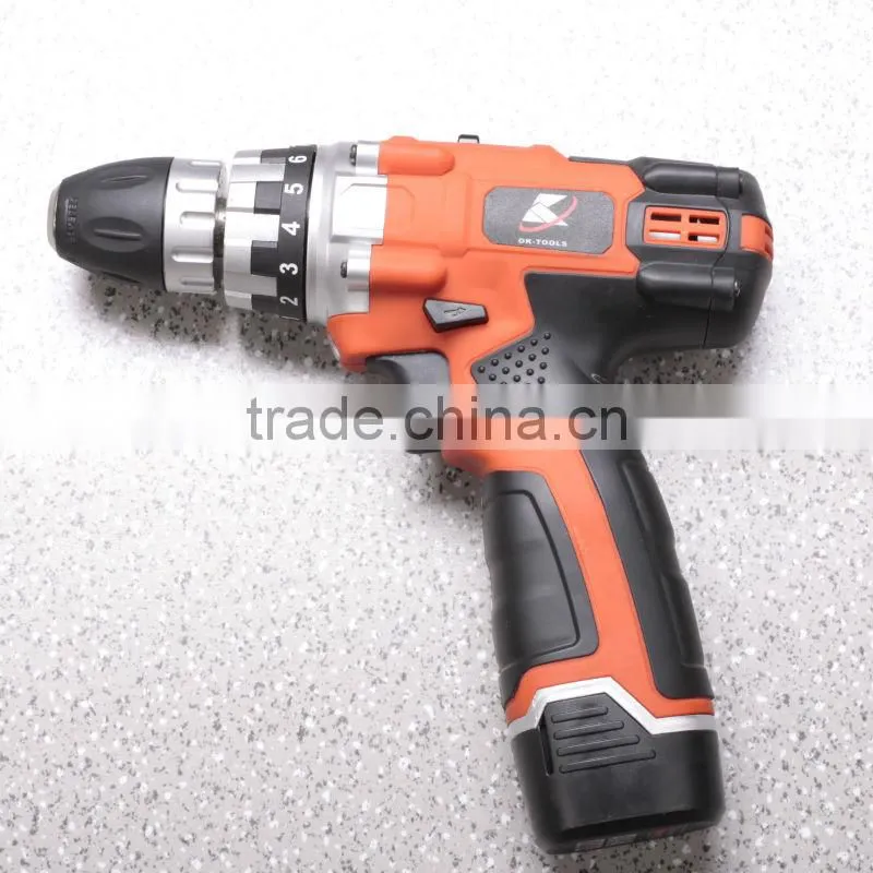 2014 new design 12 volt battery pack li-ion cordless drill of power tools made in China