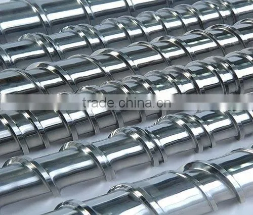 Barrier screw for extruder machine with good mix design