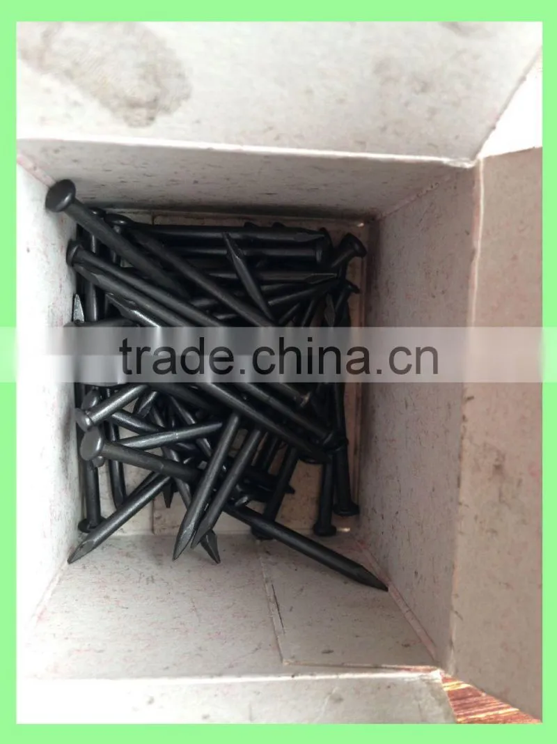 Top hardened black steel concrete nails sizes/linyi concrete steel nails