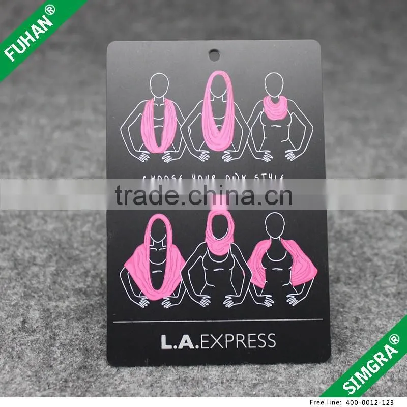 PVC Scarf Holder Hangtag