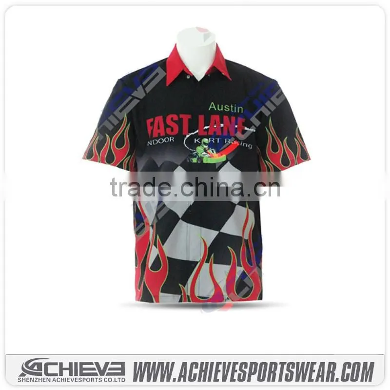 Custom car racing team shirt service racing jacket