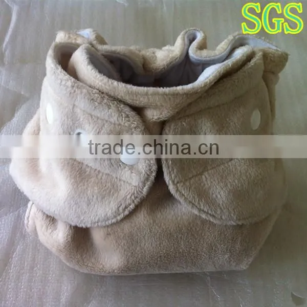 bamboo or organic cotton reusable minky cloth baby diaper