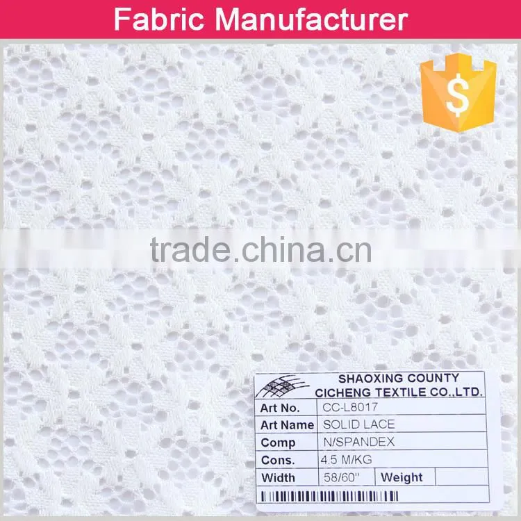 95/5 nylon spandex pattern swiss guipure lace lace fabric