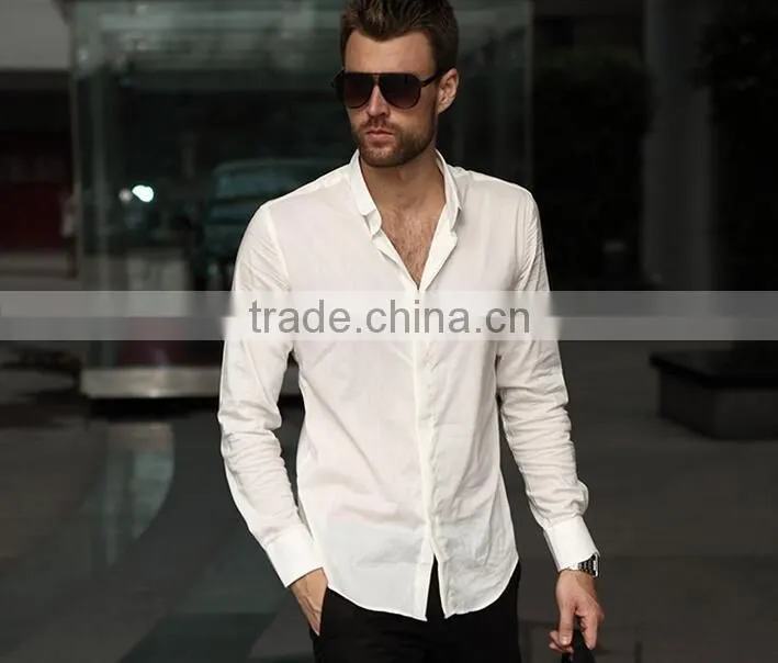 new design made to measure cotton casual slim men shirt BST008