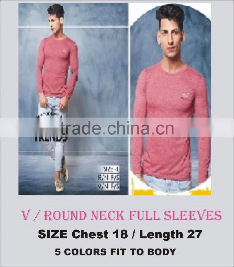 V Neck Body Fit T-Shirts