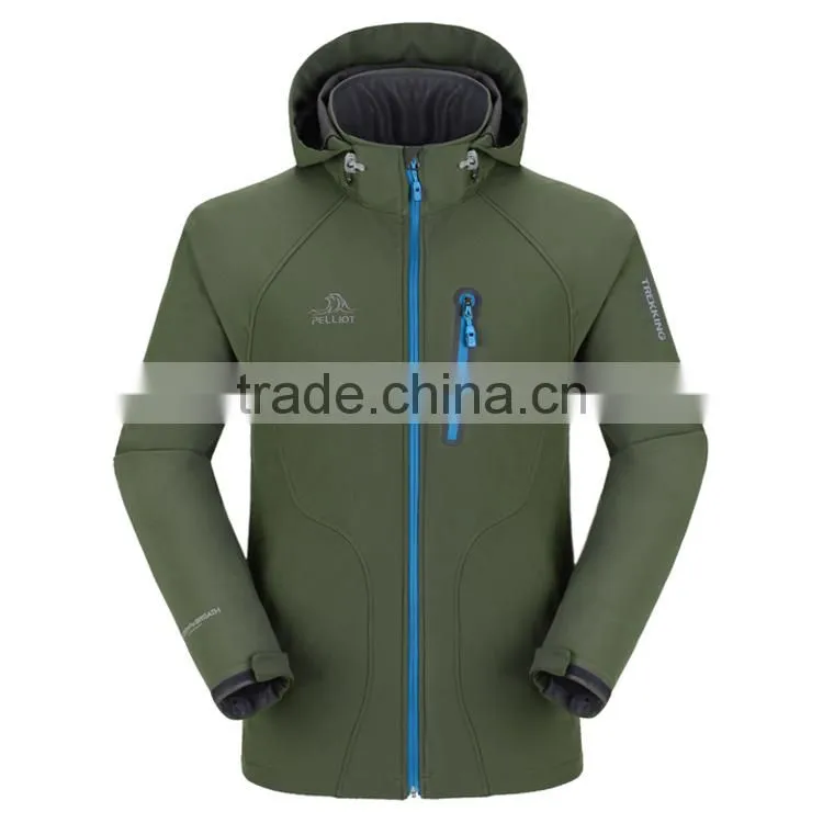 2017 Spring New Style Outdoor Jacket Hooded Softshell Jacket
