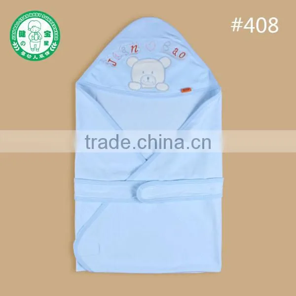 Solid Blue hooded Stroller Baby Envelope Sleeping Bag