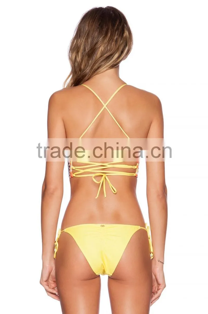 Printed two-piece swimsuit sexy bikini