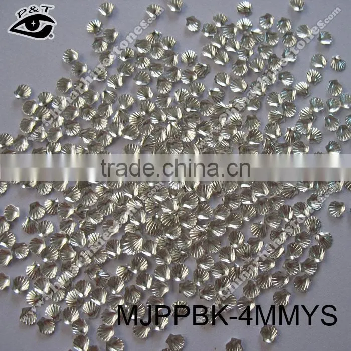 4x4mm nail studs shell shape studs for nail art decoration DIY