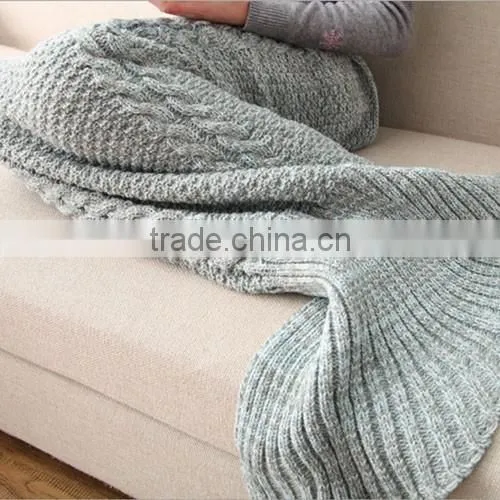 New Design Blankets Cashmere&wool Mermaid Tail Blanket