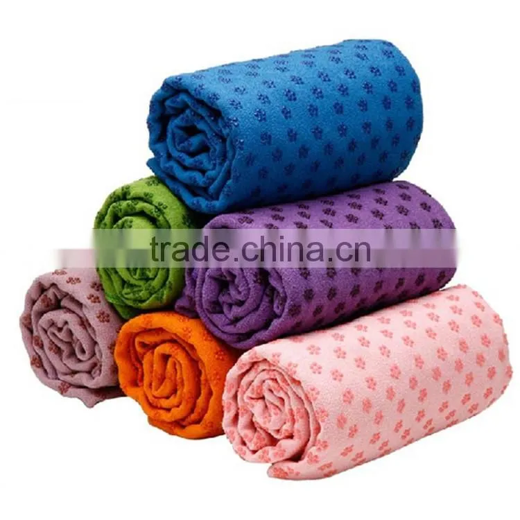 Yoga mat towel private label eco-friendly quick dry microfiber towel