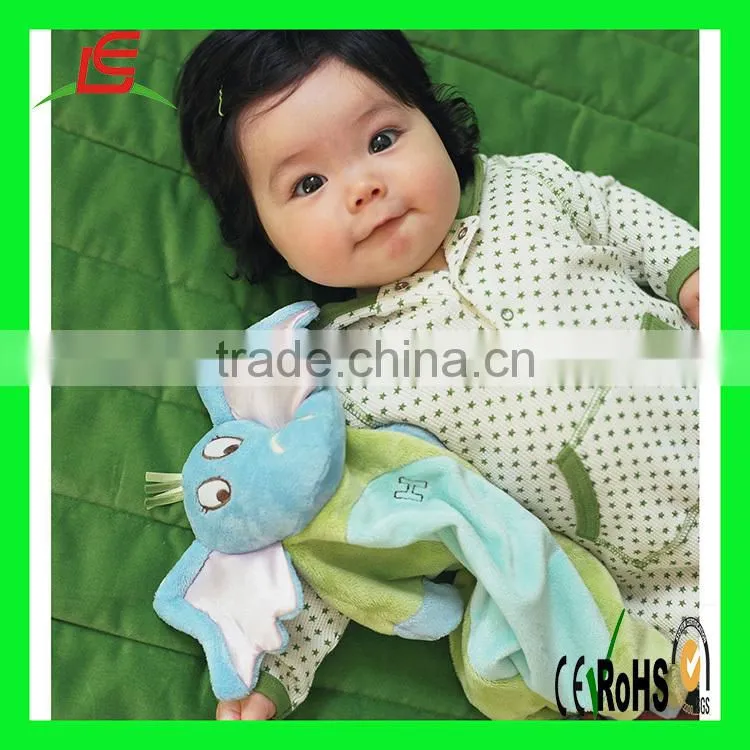 D322 EN71 custom stuffed plush elephant baby cute animal blanket