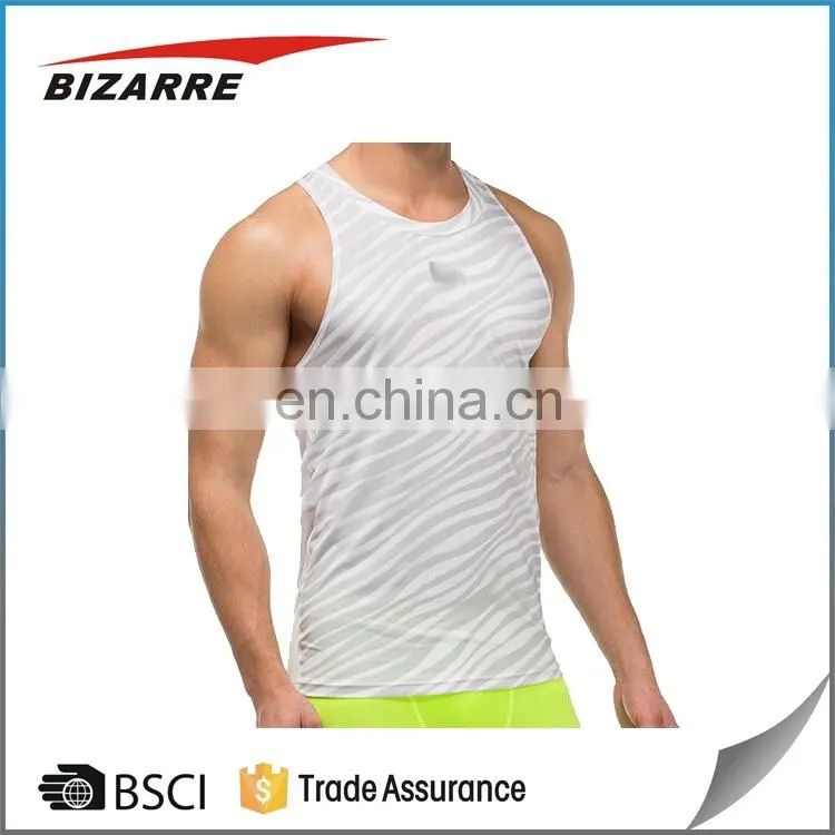 Wholesale custom stringer tank top fitness men jersey sleeveless vest