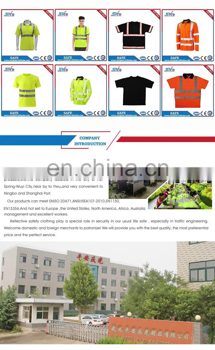 High Visibility work safety POLO shirts