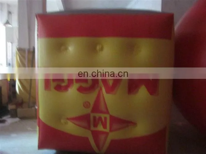 Large inflatable helium cube balloon for advertisment/decoration