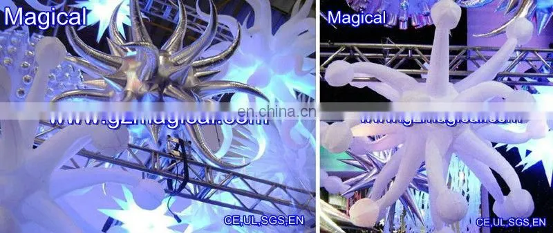fantastic flowers decoration/ inflatable beautiful lighting flowers for sale