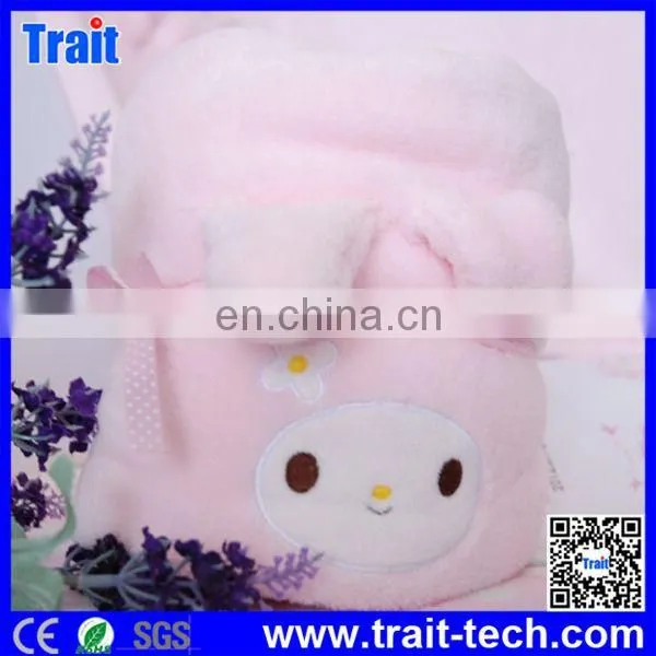 3D Cute Cartoon Soft Coral Fleece Plush Air Conditioning Blankets Baby Bedding
