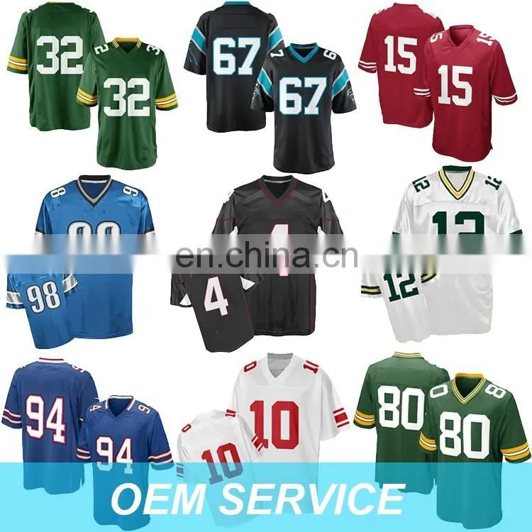 Wholesale sublimation 100% polyester american football jersey custom