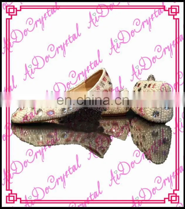 Aidocrystal 2016 high quality multicolor women shoes fashion style ladies beautiful rhinestone flat shoes
