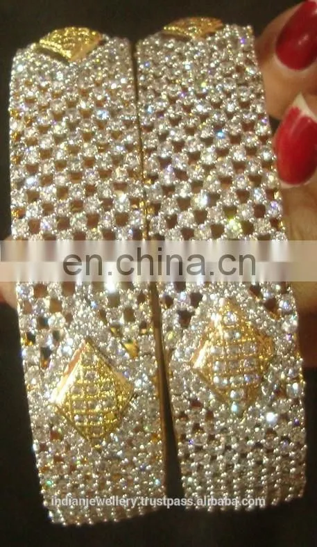 Cubic zircon jewelry bangles manufacturer, Cubic zircon jewellery bangle exporter