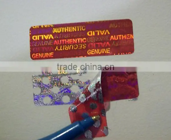 Unique 3d hologram label custom hologram sticker