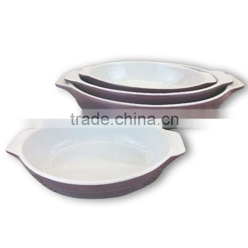 rectangular shaped ceramic baking dish