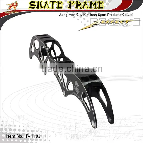 Inline speed skate frame, speed frame by CNC, alu CNC frame for roller skate