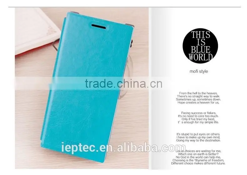 MOFi Mobile Phone Case for GIONEE GN206, Flip Leather Case Cover for GIONEE GN206